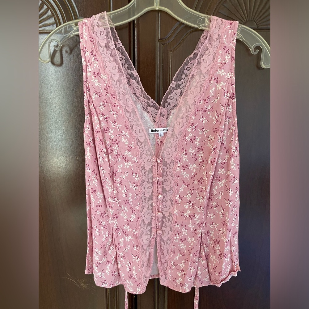 Reformation Cristina Top Baby’s Breath